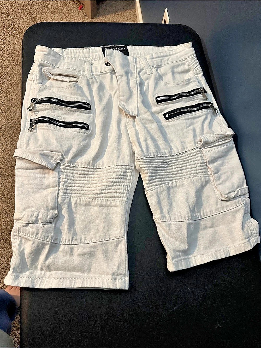 Balmain White Shorts Waist 34